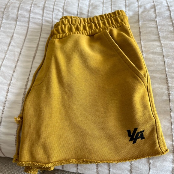 YoungLA Mustard Athletic Shorts - Picture 4 of 5